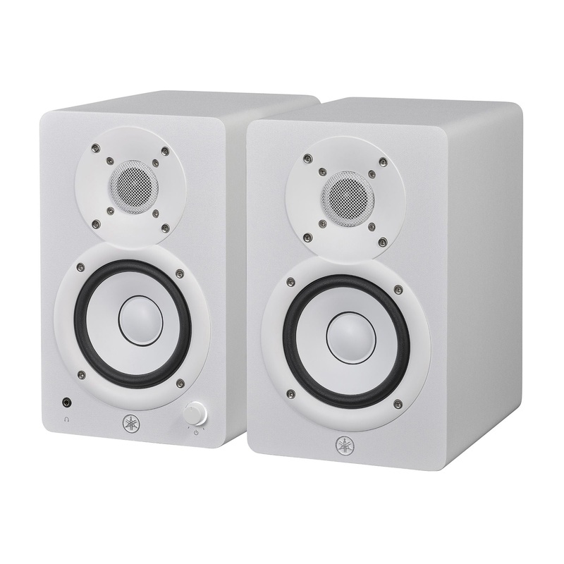 Yamaha HS4 studio monitor pair – White