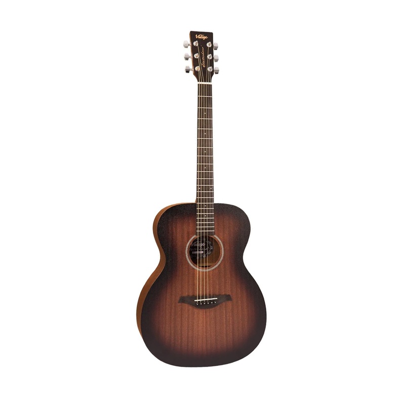 Vintage Statesboro ‘orchestra’ acoustic guitar – Whiskey sour