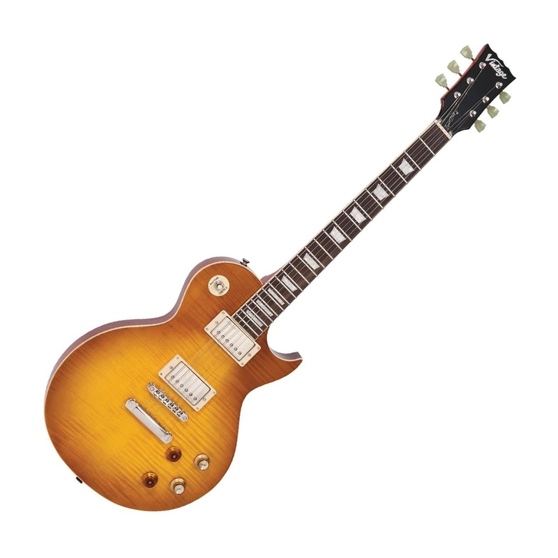 Vintage V100 Reissued electric guitar – Lemon drop