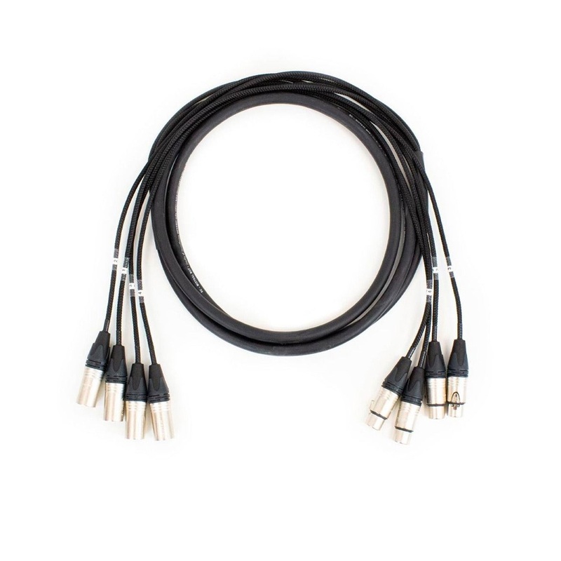 Pro Neutrik 4-Way XLR Loom – 3m