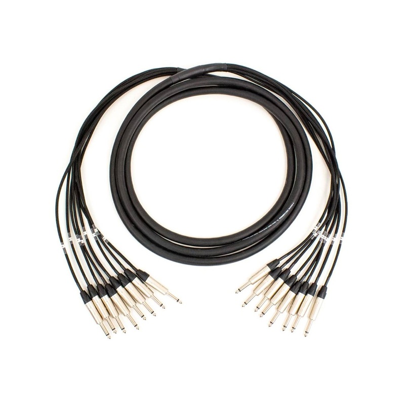 Pro Neutrik 8-way unbalanced jack loom – 4m