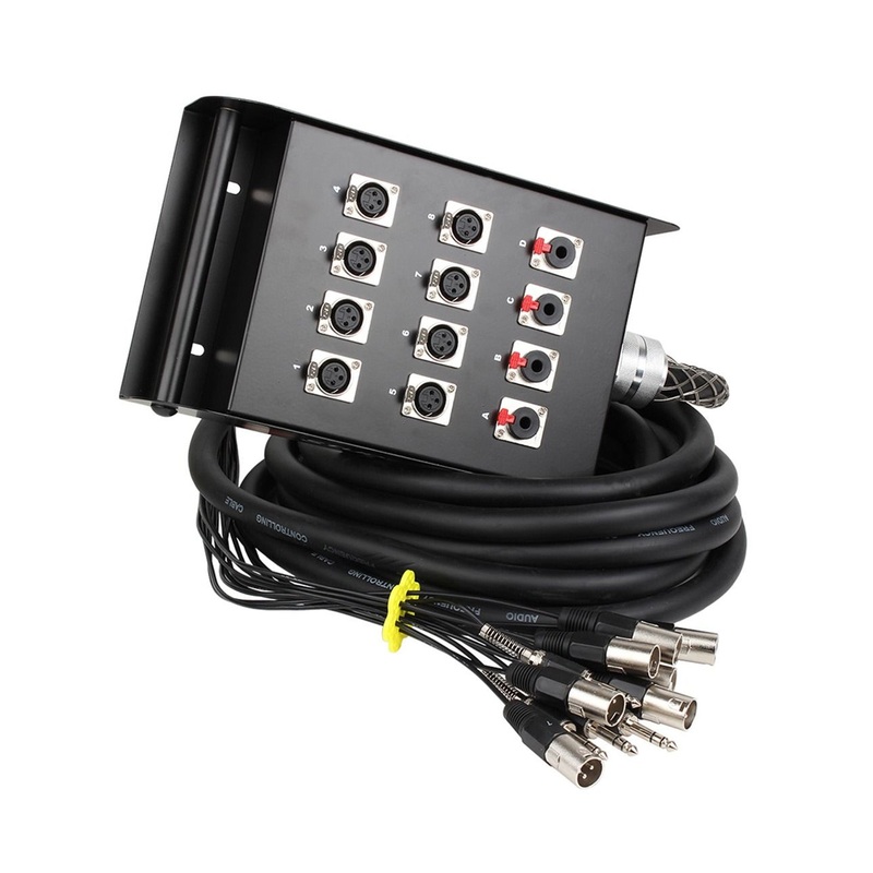 Studiospares stage box cable snake -15m – 8 XLR