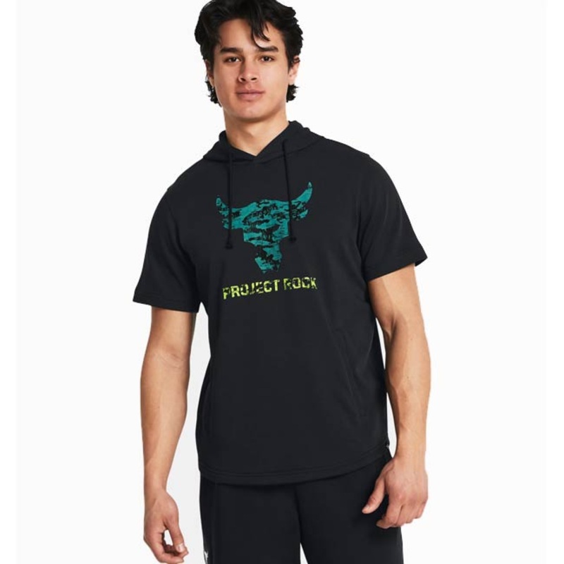Under Amour Men’s Project Rock Terry Payoff Short Sleeve Hoodie