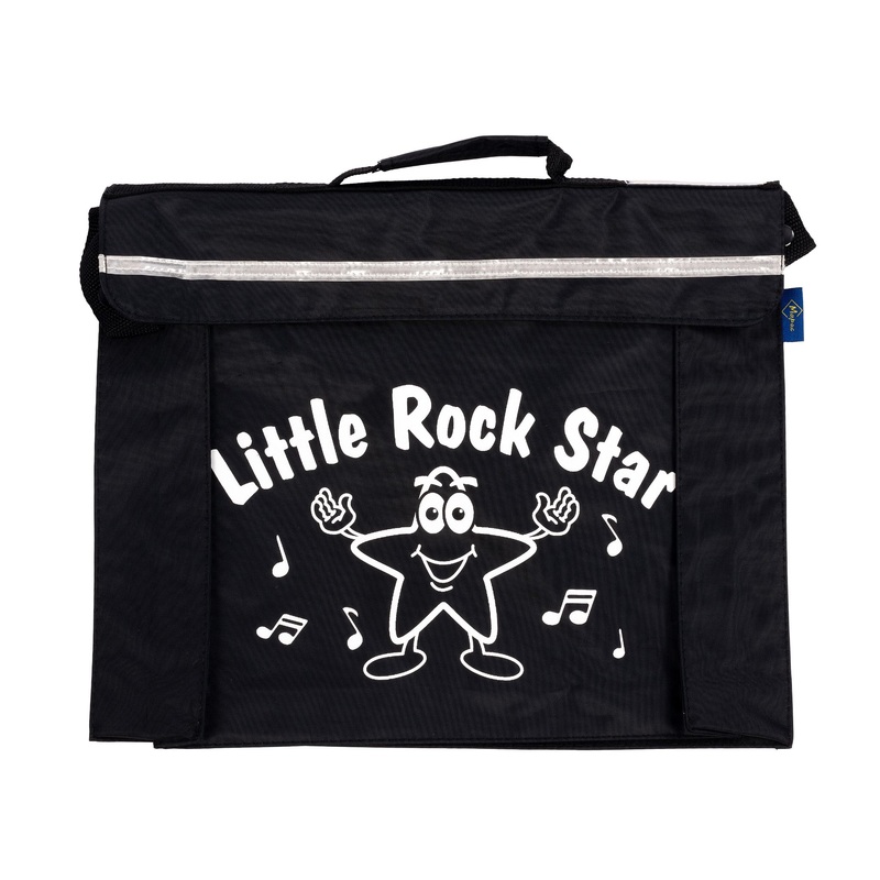 Primo music bag with ‘Little rock star’ design – Black