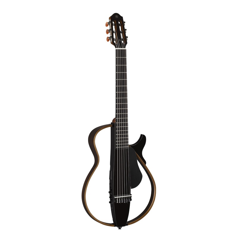 Yamaha SLG200N 4/4 nylon string silent classical guitar – Translucent black