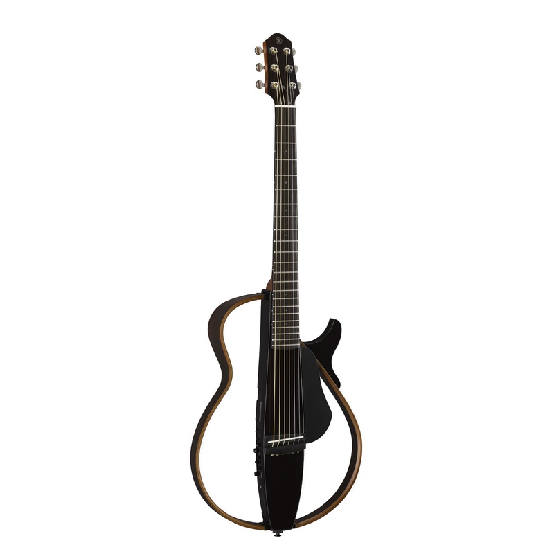 Yamaha SLG200N 4/4 steel string silent acoustic guitar – Translucent black