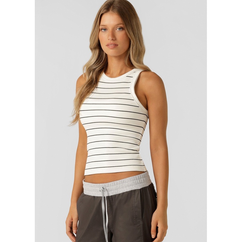 Lorna Jane LJ Basics Stripe Rib Tank