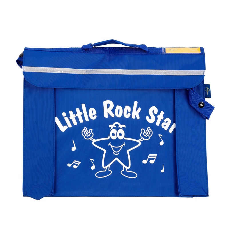 Primo music bag with ‘Little rock star’ design – Royal blue