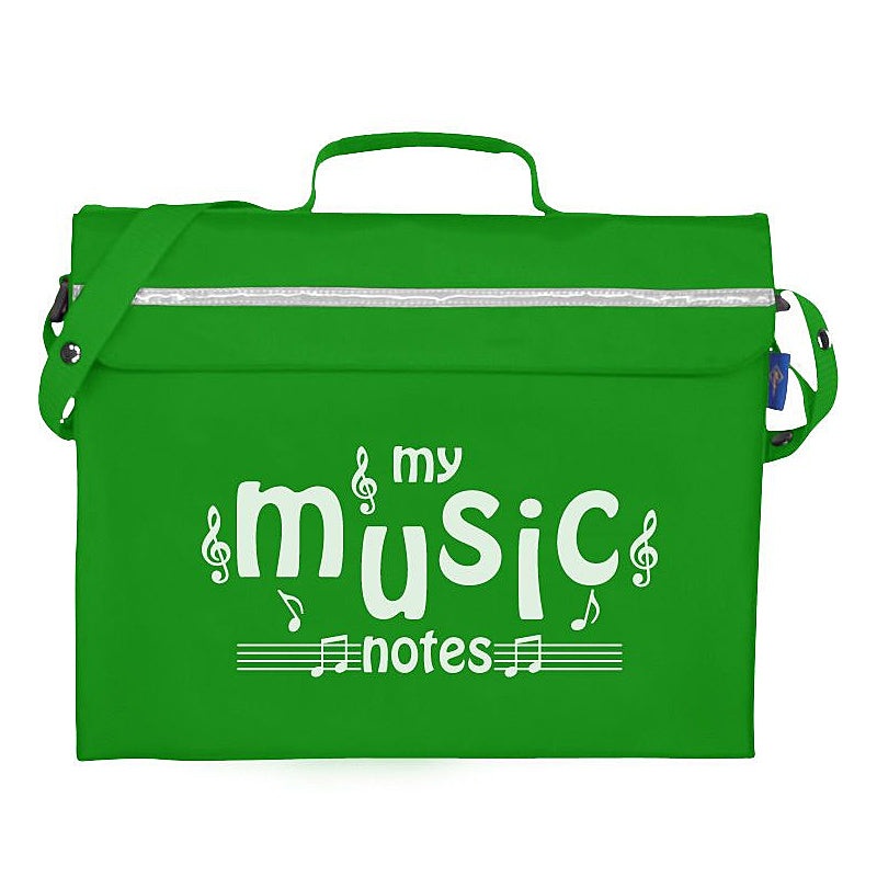Primo music bag with ‘My music notes’ design – Light green