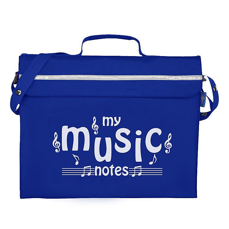 Primo music bag with ‘My music notes’ design – Royal blue