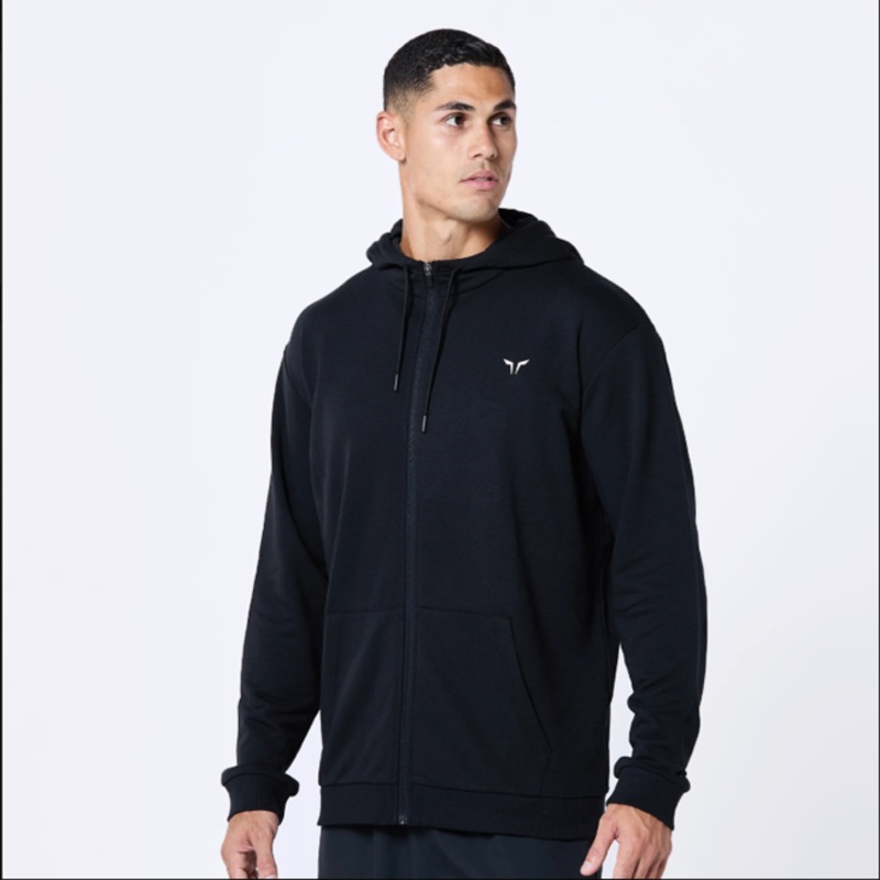 Squat Wolf Mens Essential Zipped Hoodie