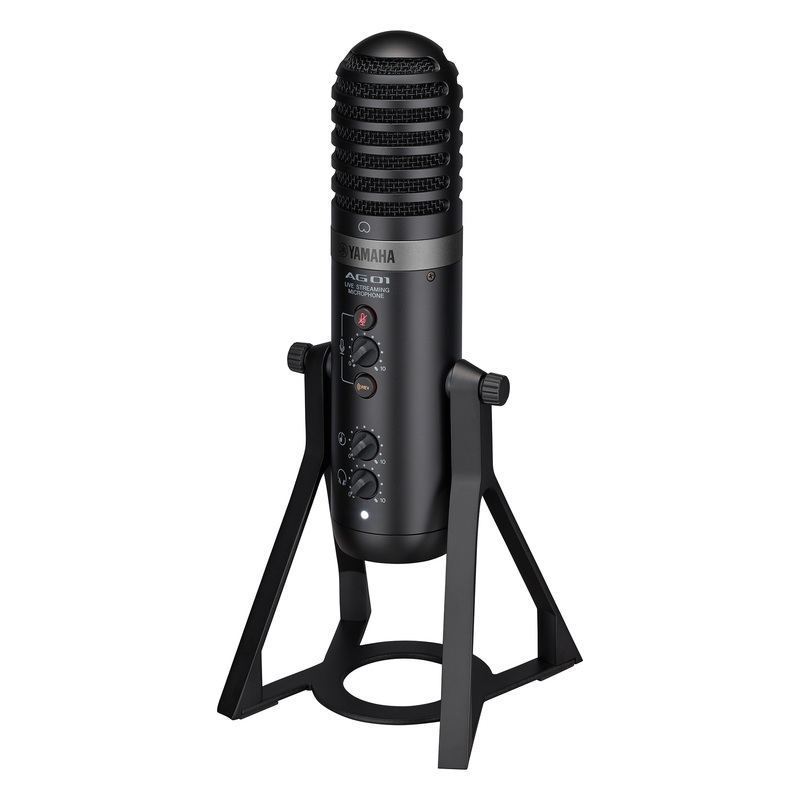 Yamaha AG01 live streaming USB condenser microphone – Black