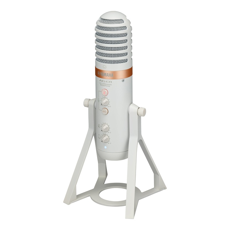 Yamaha AG01 live streaming USB condenser microphone – White