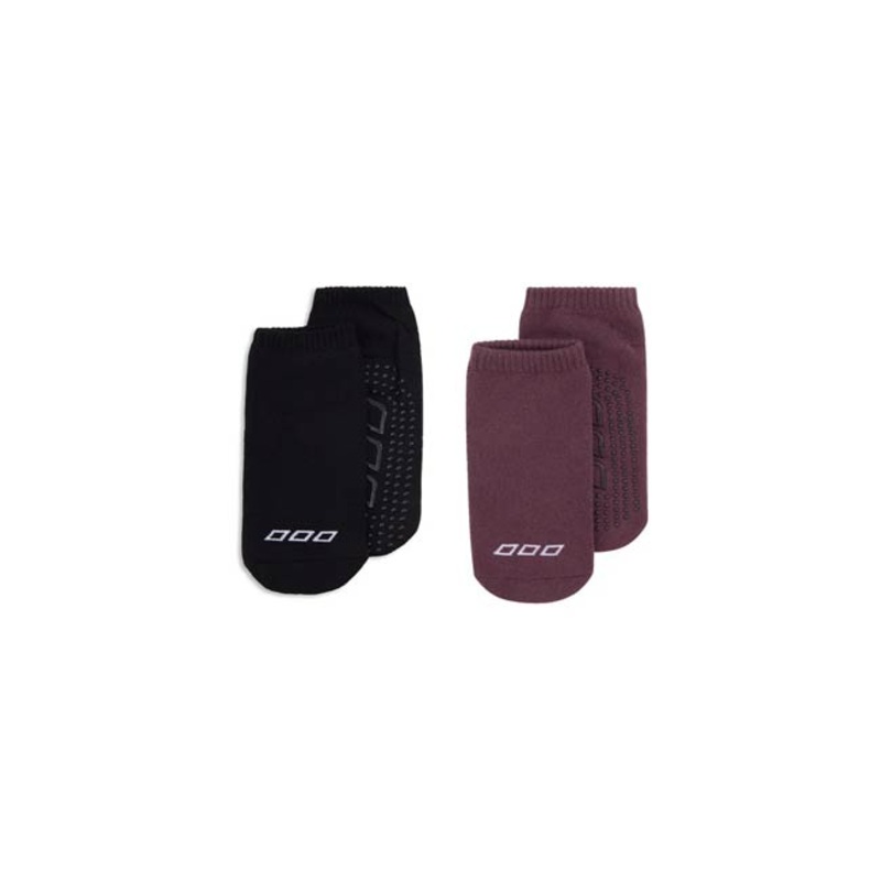 Lorna Jane 2PK Icon Pilates Grip Socks