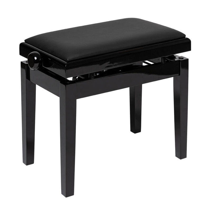 Stagg PBH390-BKP hydraulic piano bench – Vinyl