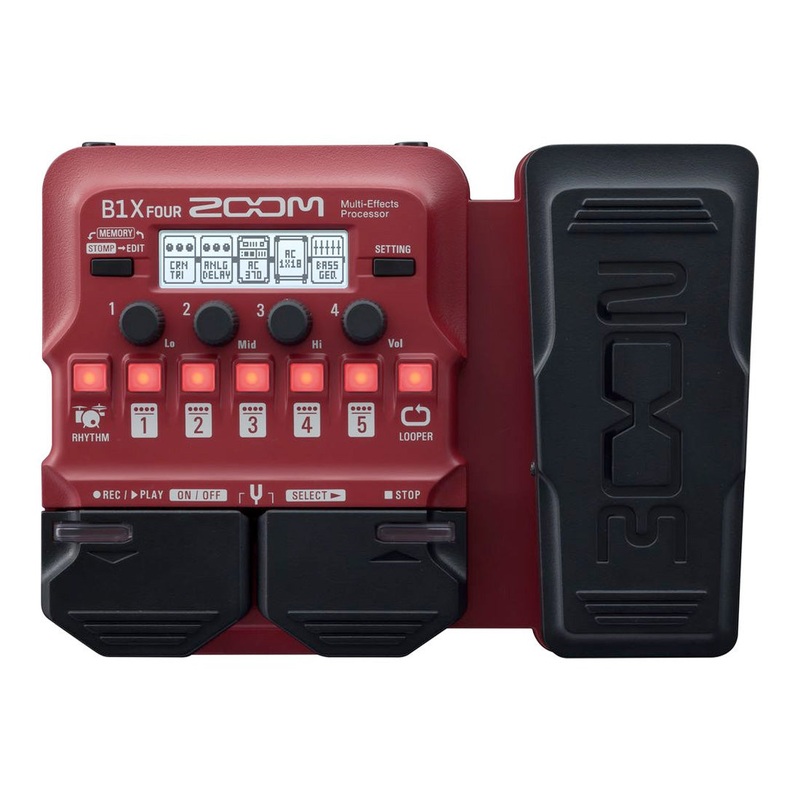Zoom B1-FOUR / B1X-FOUR multi effects pedal – With expression pedal