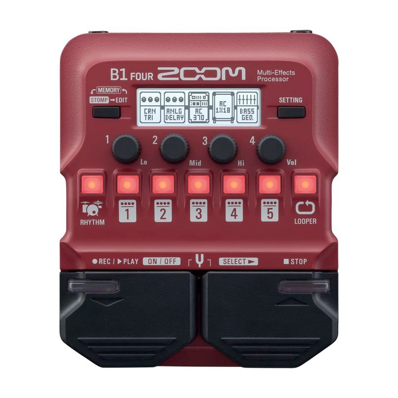 Zoom B1-FOUR / B1X-FOUR multi effects pedal – Without expression pedal