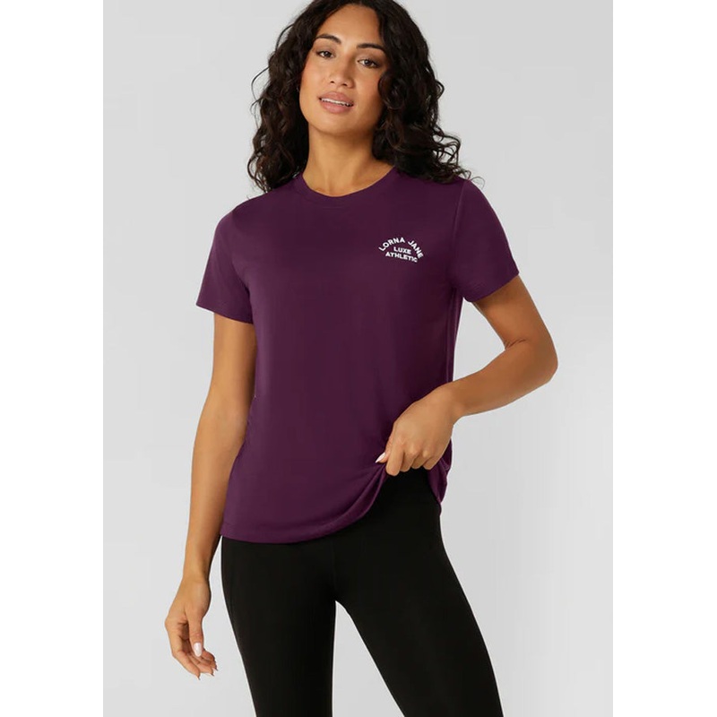 Lorna Jane Lotus T-Shirt  Dark Grape
