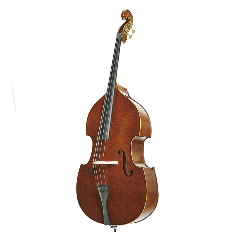 Stentor Conservatoire double bass outfit with case and bow – 3/4 size