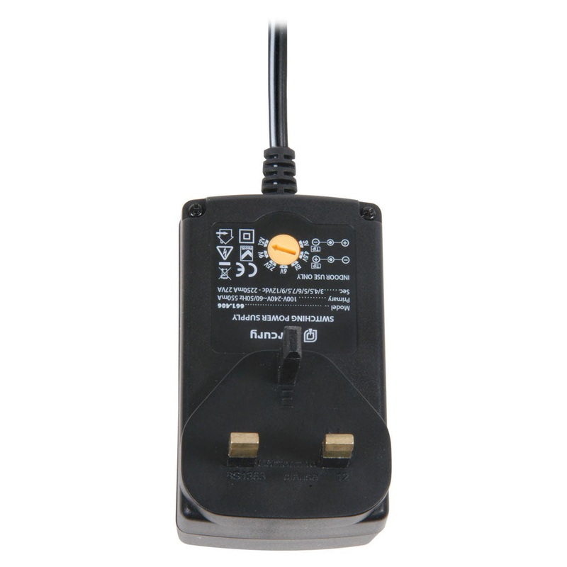 Adjustable cord multi power adaptor – 2250mA