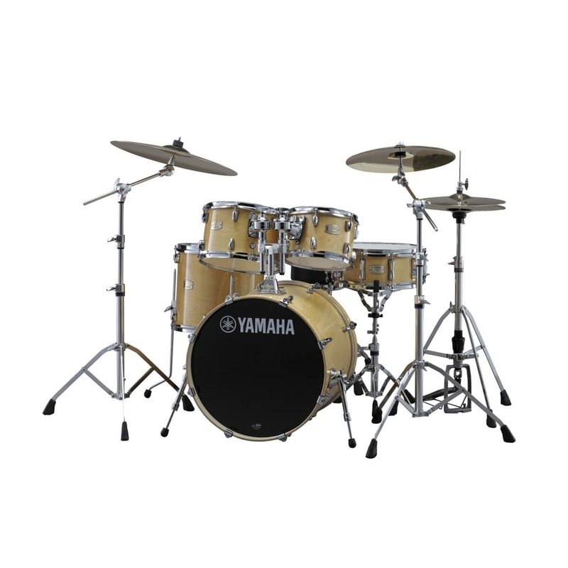 Yamaha Stage Custom birch rock drum kit – Natural wood