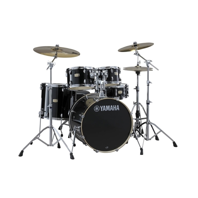 Yamaha Stage Custom birch rock drum kit – Raven black