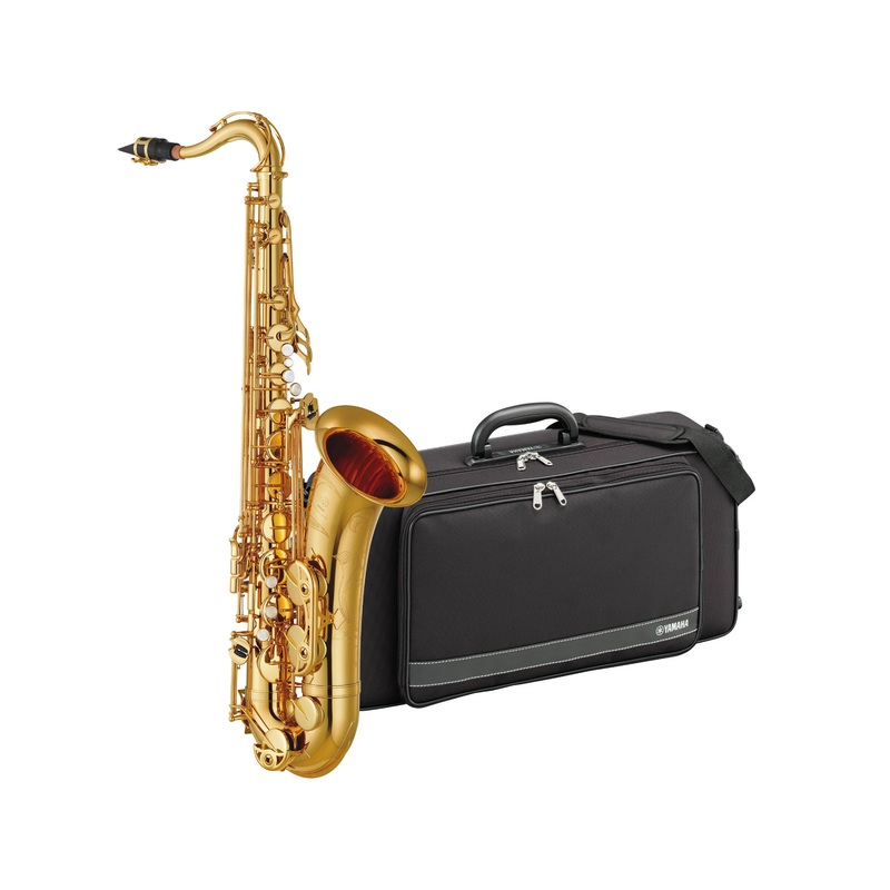 Yamaha YTS480 intermediate Bb tenor saxophone outfit – Gold lacquer