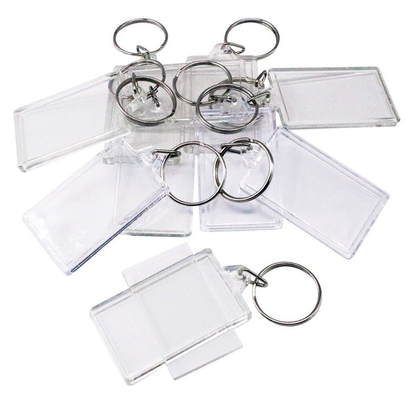 Acrylic Keyrings, Pack of 10