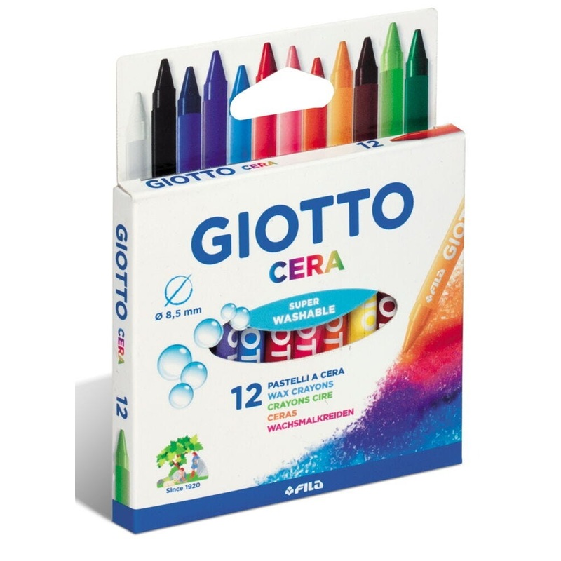 GIOTTO Jumbo Wax Crayons, Pack of 12
