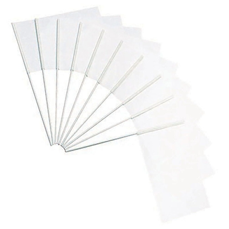 White Paper Flags, 120x210mm, Pack of 10