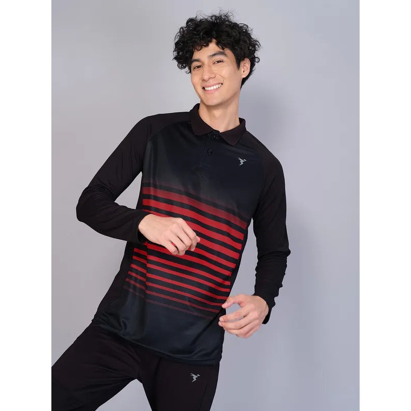 Men Colorblock Slim Fit Polo T-shirt with TECHNO GUARD