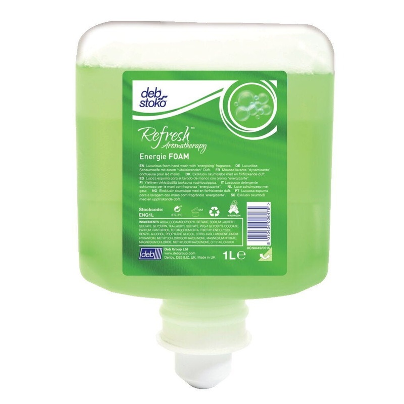 Deb Hyfoam Energising Aroma Hand Soap, 1 litre, Fragranced