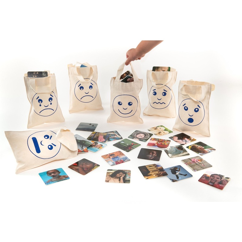 FEELINGS & EMOTIONS SORTING BAGS, Age 3+, Set