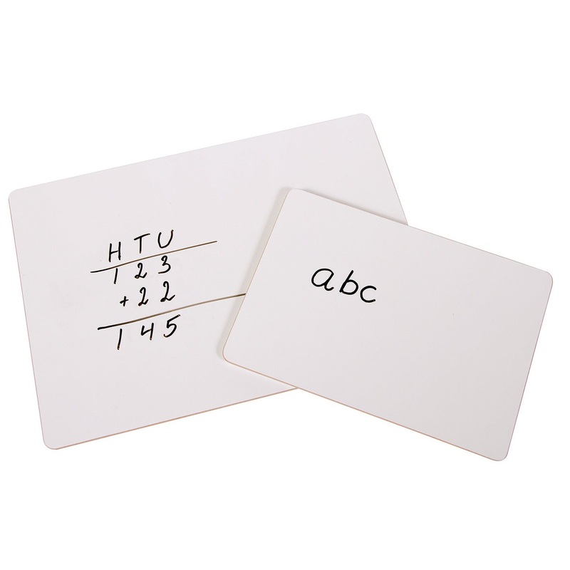 WRITE ‘N’ WIPE BOARDSBlank Rigid Write ‘n’ Wipe Boards, A5, Pack of 10
