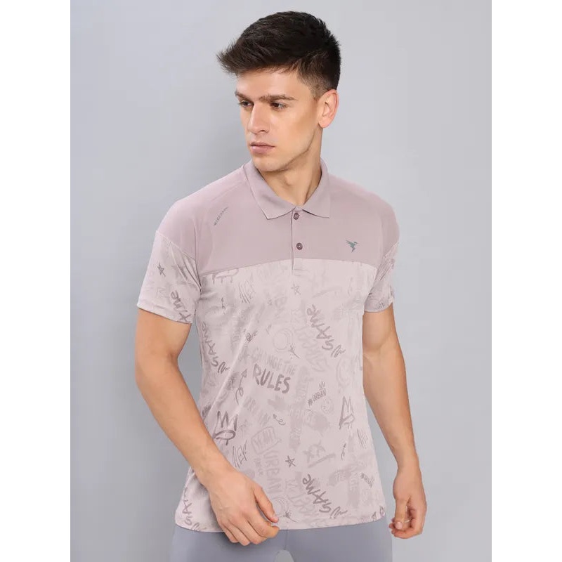 Men Jacquard Slim Fit Polo T-shirt with TECHNO COOL+