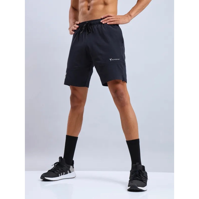 Men Solid Relax Fit Shorts with ELASTO LITE