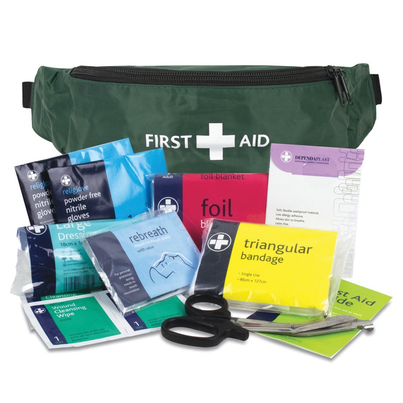 SPECIALIST FIRST AID KITS, Single Person Bum Bag – 230 x 90 x 90mm, Each