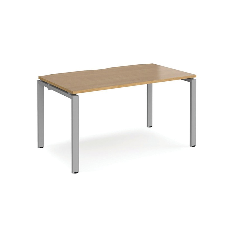 1200mm width, SINGLE DESK, BENCH DESKS, Beech