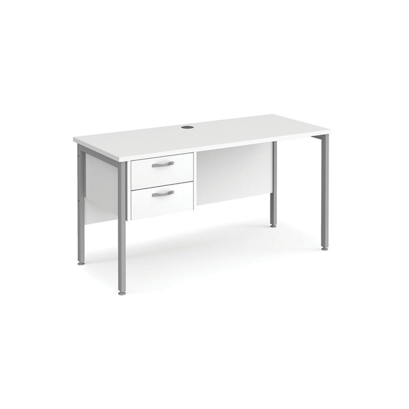 1200mm width, Slimline – 600mm depth, BENCH DESKS, White
