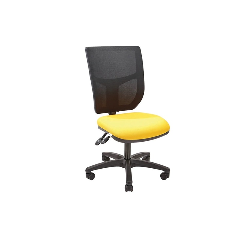 TASK/ OPERATOR CHAIRS, MESH BACK WITH LUMBAR SUPPORT, Without Arms, Ocean