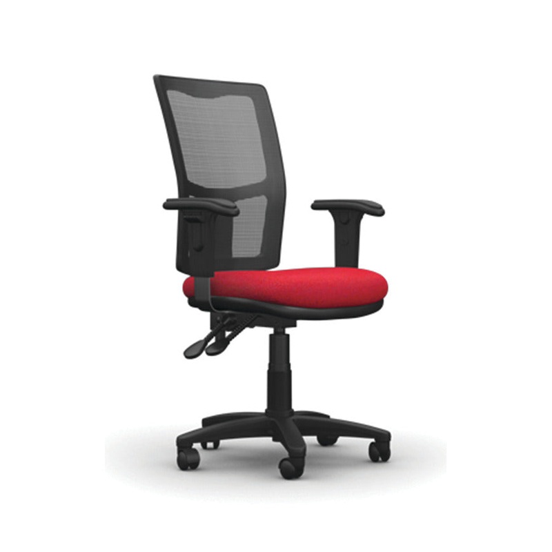 With Height Adjustable Arms – 610mm width, MESH BACK OPERATOR CHAIR, Belize