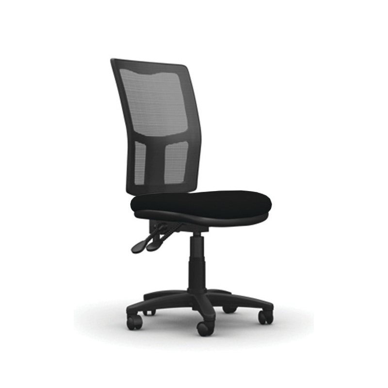 Without Arms – 480mm width, MESH BACK OPERATOR CHAIR, Havana