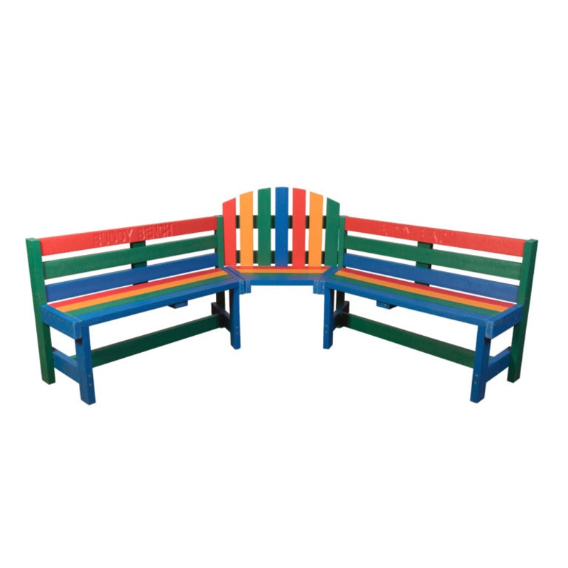 Adult Buddy Bench, Rainbow, Each