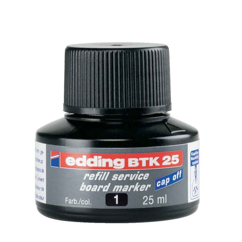 Edding BTK25 Refill Ink, Black, Each