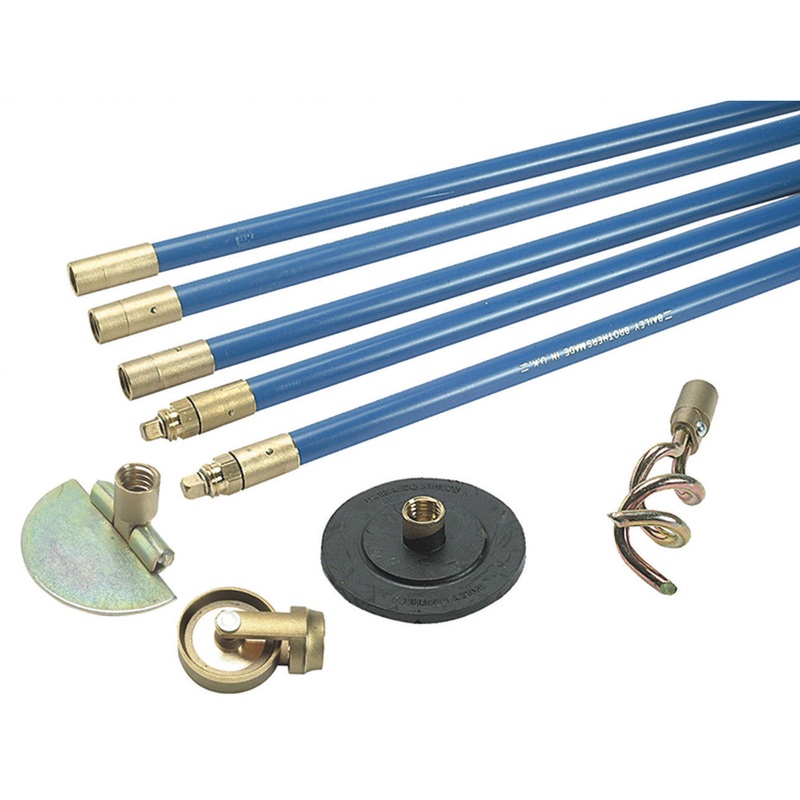 Lockfast 3/4” Drain Cleaning Rod Set With 4 Tools, set