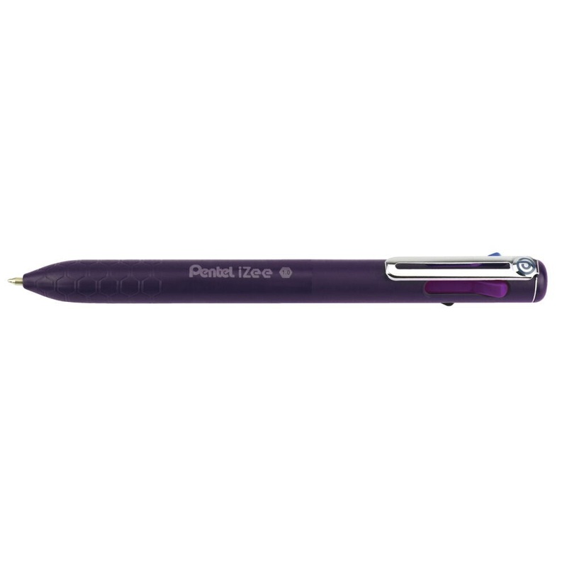 Pentel iZee 4 Colour Ballpoint Pen, Pack of 12