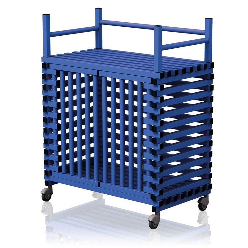 VENDIPLAS TROLLEY CABINET LARGE, BLUE