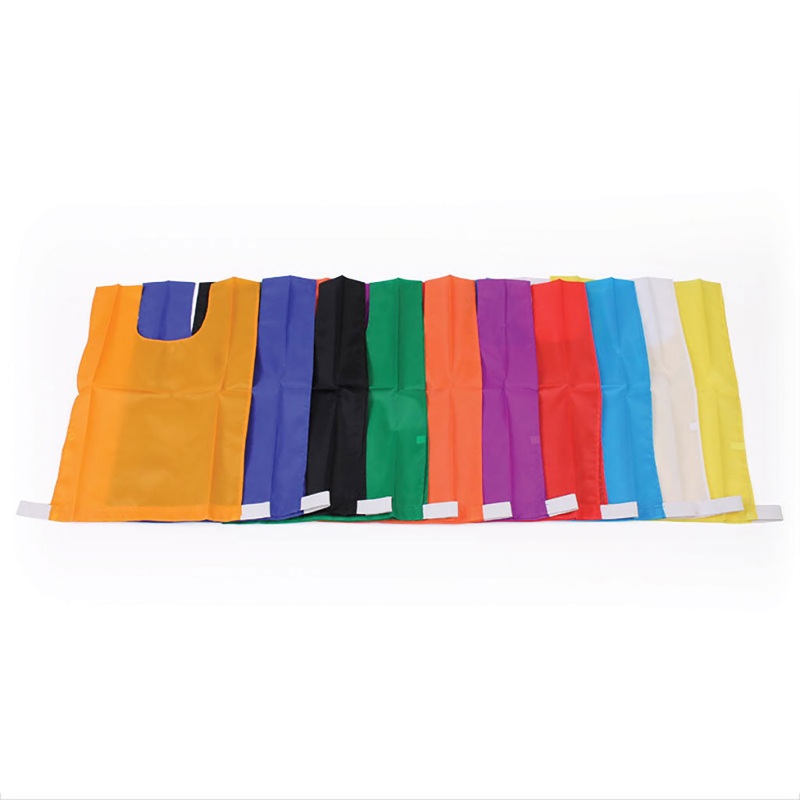 NYLON BIB  LARGE, PURPLE, SET OF 7, PLAIN NYLON BIBS