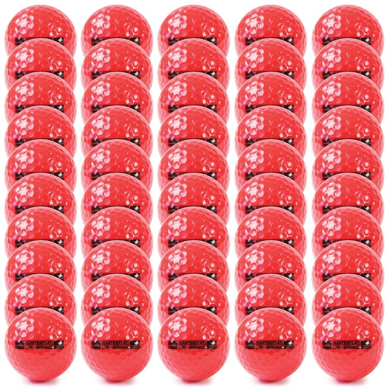 MASTERPLAY LEISURE GOLF BALL RED, SET OF 50