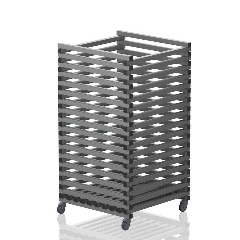 RACE LANE TROLLEY GREY, 0.80M L X 0.80M W X 1.50M H